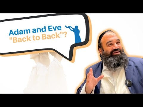 Was Adam and Eve created "back to back"?