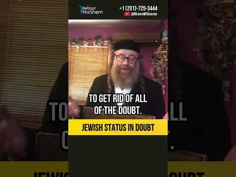Jewish status in doubt 🤔 How to handle doubts about your Jewish identity #shorts #torah