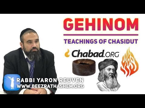 GEHINOM Teachings of CHASIDUT (BAAL SHEMTOV, CHABAD, BRESLEV, ETC)