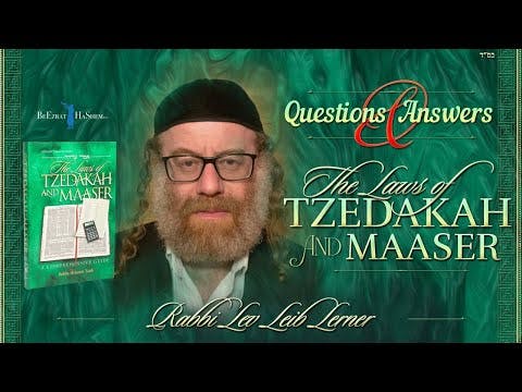 Choose your suffering? (Laws of Tzedakah & Maaser)