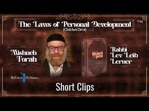 Drunkenness and Chillul HaShem  (Laws of Personal Development)