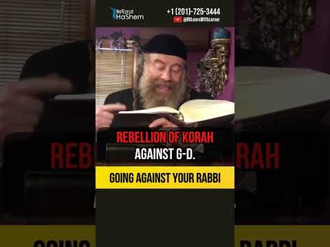 Going against your Rabbi  🟰  Going against Hashem Himself #shorts #torah