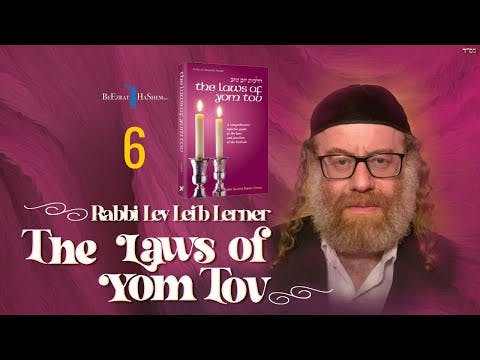 Permitted Melachos For Ocheil Nefesh - The Laws of Yom Tov (6)