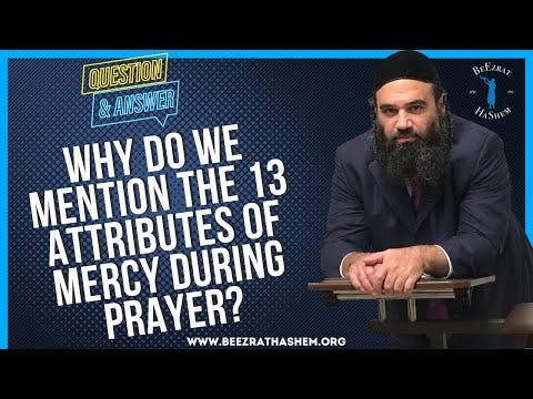   WHY DO WE MENTION THE 13 ATTRIBUTES OF MERCY DURING PRAYER