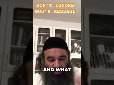 DON’T IGNORE GOD’s MESSAGE