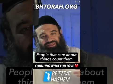 Counting What You Love - Parashat Bamidbar #Torah #RabbiYaronReuven #Parasha #torahportion #KIRUV