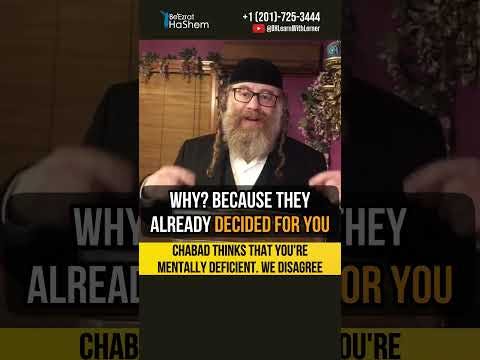 🙄Chabad thinks that you're mentally deficient, we disagree #shorts #torah