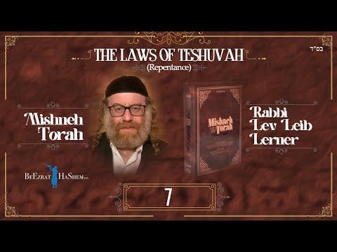 Proper Way to Confess - The Laws of Teshuvah (7)