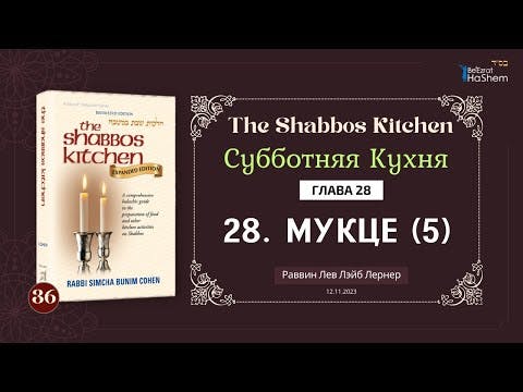 (12.11) Субботняя кухня - Урок 36 - Глава 28 - Мукце (5) - Рабби Лев Лэйб Лернер