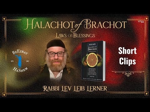 Wine Before the Meal & During the Meal  (Halachos of Brochos)