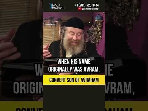 Convert Son of Avracham 🕎 #short #Torah