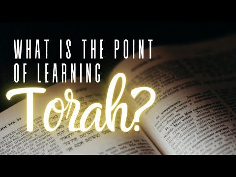 WHAT IS THE POINT OF LEARNING TORAH?
