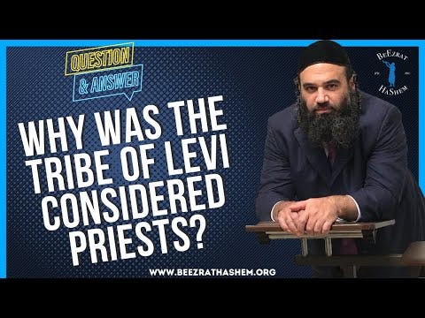 WHY WAS THE TRIBE OF LEVI CONSIDERED PRIESTS?