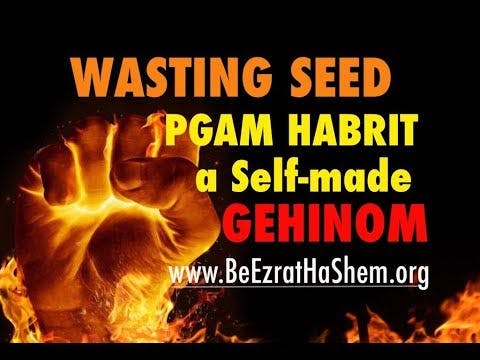 Wasting Seed is Pgam HaBrit The Self-Made Gehinom