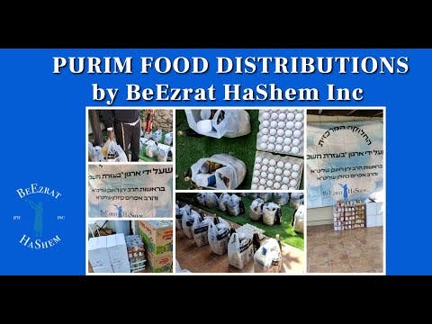 PURIM FOOD DISTRIBUTIONS By BeEzrat HaShem Inc