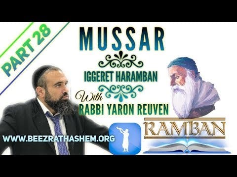 The Power Of SPEECH - MUSSAR Iggeret HaRAMBAN (28)